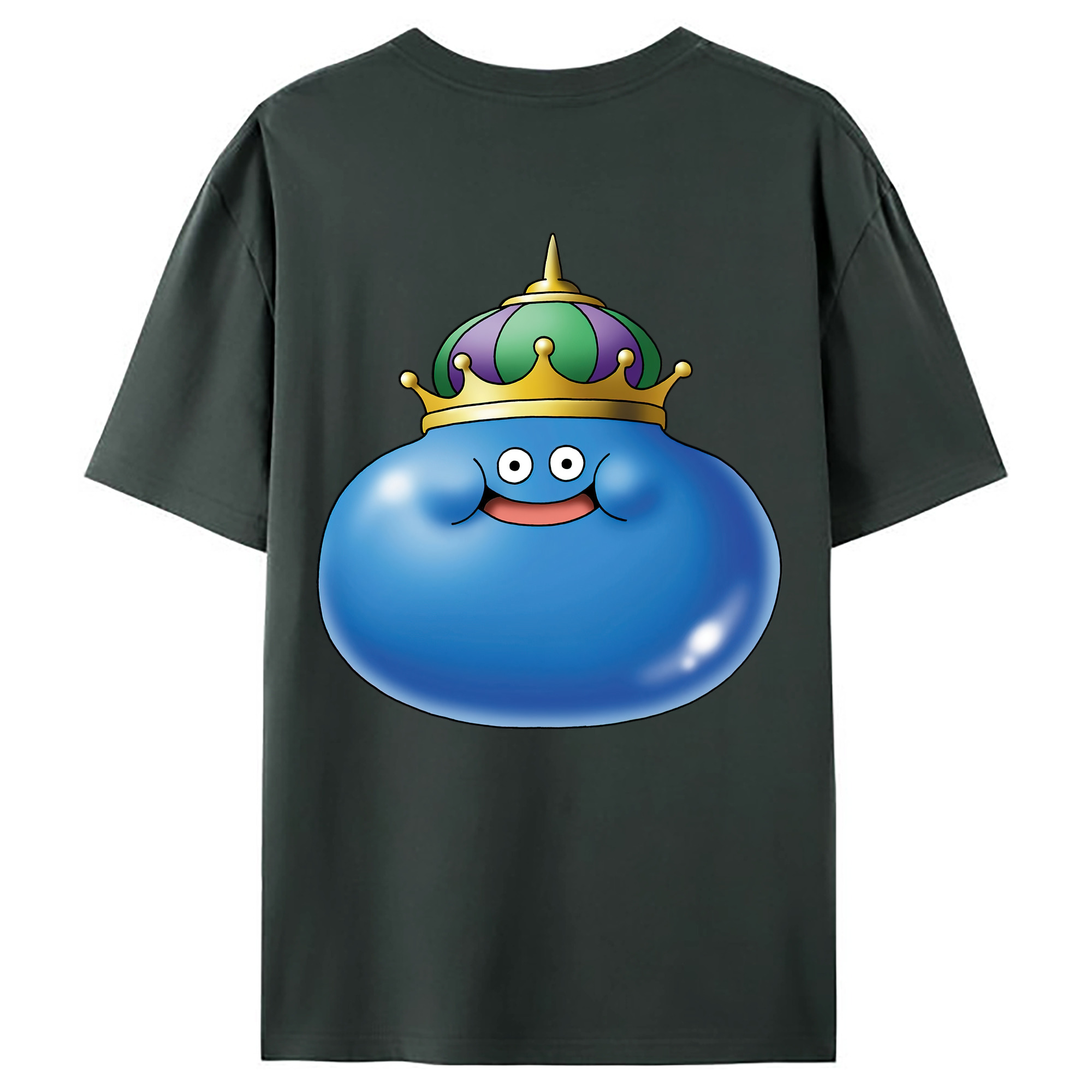（画像用） ドラゴンクエスト Doragon Kuesuto Dragon Quest 綿100％ メンズ半袖Tシャツ（バックプリント） 通気性